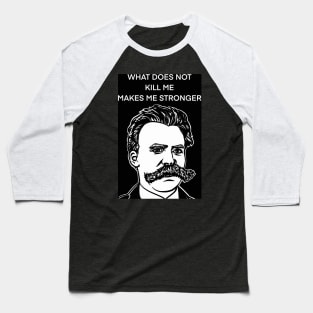 FRIEDRICH NIETZSCHE quote .3 - ink portrait Baseball T-Shirt